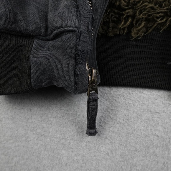 Abercrombie Fitch Indigo Lake Jacket Womens Small Fleece Lined Hooded Zip Heavy - Picture 5 of 16